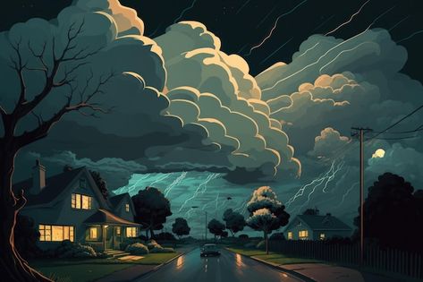 Drawing Effects, Cloud Illustration, Storm Clouds, Drawings