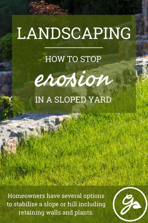 Let’s take a closer look at the options to stop erosion on hills and slopes in the home landscape. Landscaping On Slope, Stop Erosion In Yard, Landscape On A Slope, Landscape On Hill Sloped Yard, Backyard Hill Landscaping Sloped Yard, Mulch On A Slope, House On A Hill Landscaping Sloped Yard, Landscaping A Hill, Terracing A Hill Sloped Yard