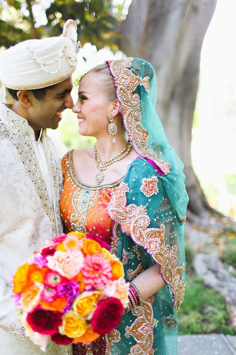 Bollywood Wedding, Indian American Weddings, Interfaith Wedding, Multicultural Wedding, Groom Looks, Neutral Wedding, American Wedding, Fusion Wedding, Gorgeous Wedding Dress