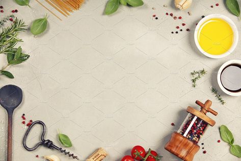 Cooking background containing background, balsamic, and composition by Natalia Klenova's Shop on @creativemarket Cooking Thumbnail Background, Food Blog Background, Chef Background Design, Cooking Design Background, Cookery Background Design Powerpoint, Background For Tle Cookery, Cute Cooking Background, Food Powerpoint Background, Tle Cookery Design