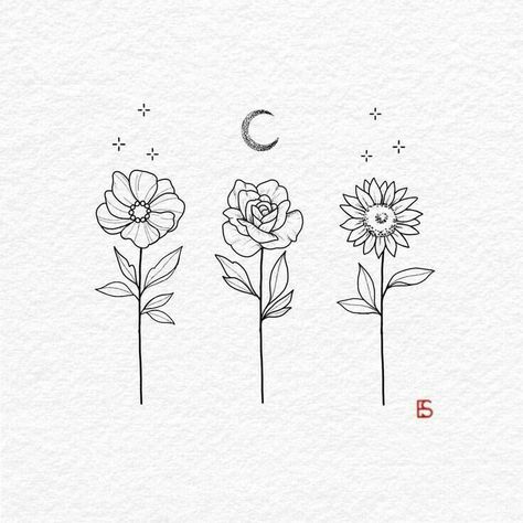 Sunflower Tattoo Simple, Sunflower Drawing, Instagram Edit, Sunflower Tattoos, Cute Tiny Tattoos, Tatuaje A Color, Cute Small Tattoos, Line Art Tattoos, Sunflower Tattoo Design