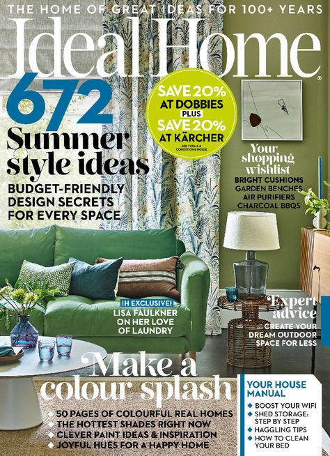 Ideal Home June 2023 Air Purifier Design, Ideal Home Magazine, 25 Beautiful Homes, Inside Shop, Interiors Magazine, Budget Friendly Decor, Kitchen Paint, Shed Storage, House And Home Magazine