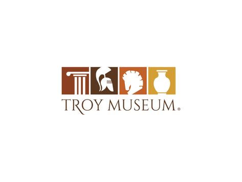 Troy Museum | Logo by yakup akdemir Art Museum Logo Design, Museum Logo Design Ideas, History Logo Design, Theatre Logo, Historical Logo, Luxe Logo, Identity Card Design, History Logo, Museum Branding