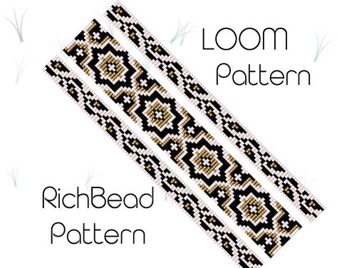 9 Row Bead Loom Pattern, Loom Beading Patterns Free, 13 Row Bead Loom Patterns, Seed Bead Loom Patterns, Bead Loom Bracelets Patterns Beads Gone Wild, Bracelet Patterns For Beginners, Bead Loom Patterns 9 Rows, Bead Bracelet Patterns, Delica Bracelet