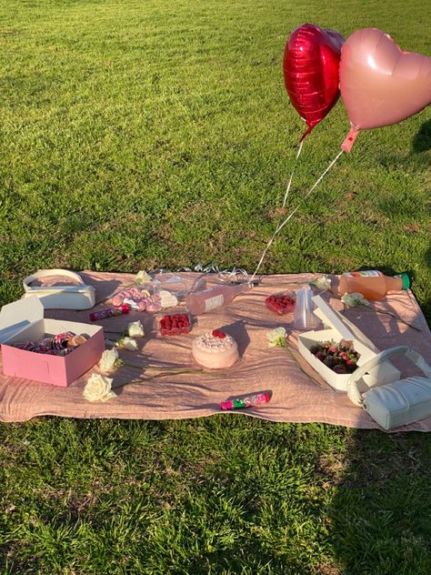 Anniversary Picnic, Pink Picnic, Picnic Pictures, Outing Ideas, 1 Year Anniversary, Maria Clara, First Anniversary, Love Languages, Birthday Ideas