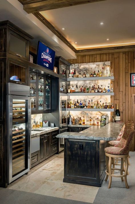 Man Cave Inspiration, Basement Bar Design, Man Cave Design, Home Bar Rooms, Modern Home Bar, Ultimate Man Cave, Man Cave Room, Home Bar Design, Diy Home Bar