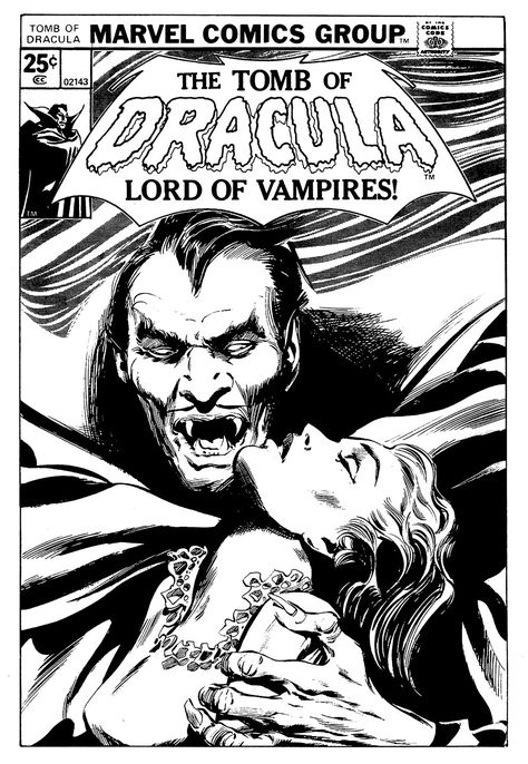 Tomb Of Dracula, Vampire Comic, Monster Coloring Pages, Black And White Comics, Comic Layout, Comic Book Artwork, Comic Book Pages, Classic Comics, Horror Comics