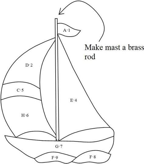 Pin by C Durham on Stain Glass Patterns | Stained glass patterns, Stained glass crafts, Stained glass ornaments Stained Glass Boats Sailboats, Stained Glass Sailboat Patterns, Nautical Stained Glass Patterns, Stain Glass Patterns, Glass Boat, Stained Glass Patterns Free, Fused Glass Artwork, Glass Fusing Projects, Glass Diy