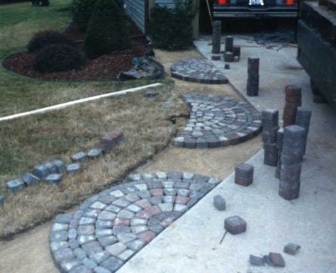 Sidewalk Extension Ideas, Diy Widen Driveway, Pavers To Extend Driveway, Widen Driveway Ideas, Paver Driveway Extension, Widening Driveway Ideas, Driveway Extension Ideas, Driveway Pavers Extension, Driveway Expansion