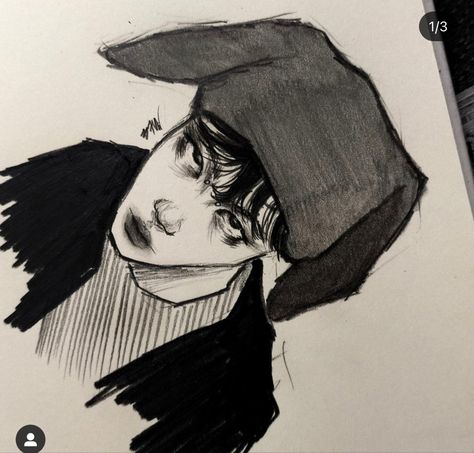 Jhope Sketch, Hope Art, Arte Grunge, Draw Ideas, Grunge Art, Kpop Drawings, Art Painting Gallery, Cool Wallpapers Art, Portrait Sketches