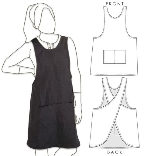 24 Most Stylish Apron Sewing Patterns (16 FREE!) Smock Apron Pattern Free Simple, Cross Over Apron Pattern Free, Free Cross Back Apron Pattern, Japanese Apron Pattern Free Plus Size, Free Apron Patterns Pdf, Criss Cross Apron Pattern Free, Wrap Apron Pattern Free, Crossback Apron Pattern Free, Japanese Apron Pattern Free