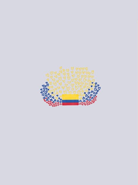 a picture of a colombian flag in the middle of a page with little yellow, blue, and red heart outlines around it Colombian Pattern, Colombia Wallpaper Iphone, Colombian Wallpaper, Colombia Soccer Wallpaper, Colombia Illustration, Map Of Colombia, Colombian Flag, Colombian Art, Ipad Wallpaper