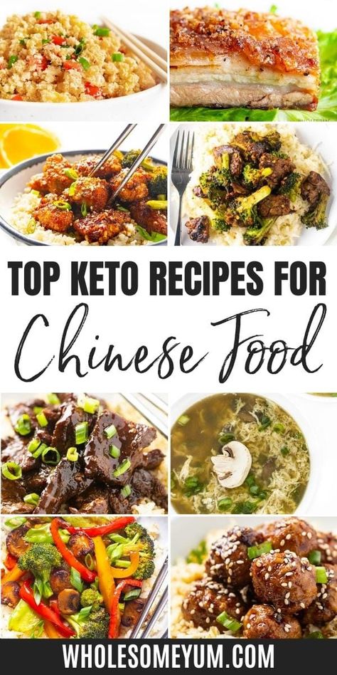 Keto Chinese Food: Takeout Guide & Recipes | Wholesome Yum Keto Chinese Recipes, Chinese Food Takeout, Keto Chinese Food, Keto Chinese, Chinese Diet, Chinese Food Recipes, Recipes To Cook, Chinese Takeout, Food Options