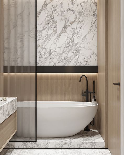 Minimal Interior Design, Bathtub Design, Powder Room Design, Bathroom Design Inspiration, Toilet Design, Bathroom Inspiration Decor, Profile Header, Design Bathroom, Bathroom Design Luxury