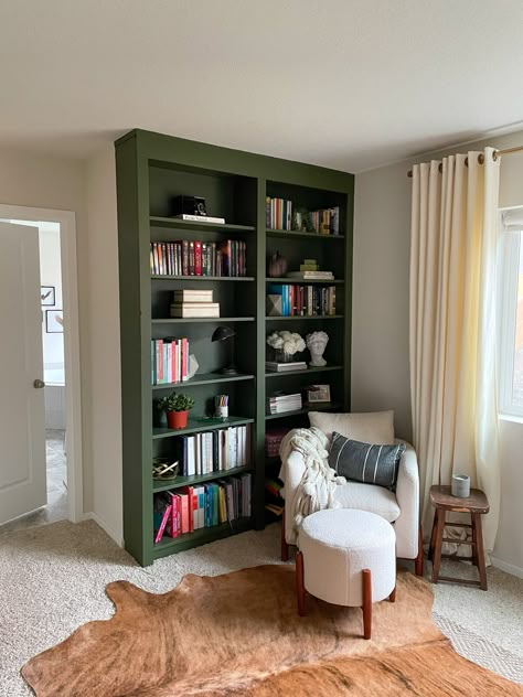 Billy Bookcase Alcove, Pretty Shelves, Kids Den, Bookcase Hack, Billy Ikea, Billy Bookcase Hack, Ikea Billy Bookcase Hack, Ikea Bookcase, Hacks Ikea