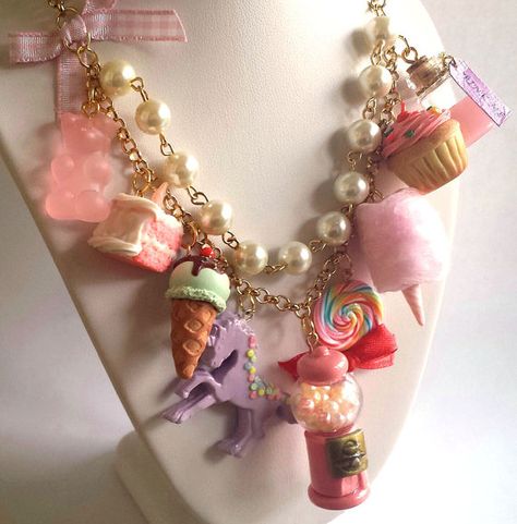 Statement Necklace Kawaii Candy Shop Necklace by FatallyFeminine, $85.00