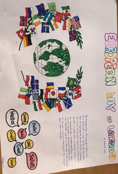 European Language Day Drawings, Europe Day School Activities, European Language Day Projects, Europe Day Drawings, European Day Of Languages Drawing, European Language Day Ideas, European Day Of Languages Project, European Day Of Languages Poster, European Day Of Languages Poster Ideas