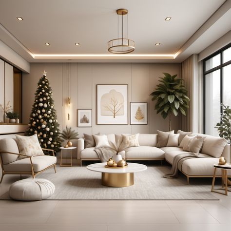 Japandi Style Living Room, Living Room For Christmas, Hygge Inspiration, Japandi Living Room, Japandi Interior Design, Christmas Color Palette, Japandi Living, Japandi Design, Japanese Home Decor