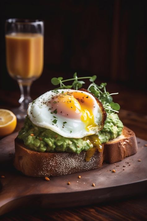 Avocado egg sandwich breakfast by AI-Generated Food Photography – download this photo in hi-res with CC0 license for FREE at foodiesfeed.com Thanksgiving Eggs, Avocado Egg Sandwich, Breakfast Thanksgiving, Healthy Food Pictures, Sandwich Breakfast, Breakfast Pictures, Great Breakfast Ideas, Egg Sandwich Breakfast, Pictures Of Food