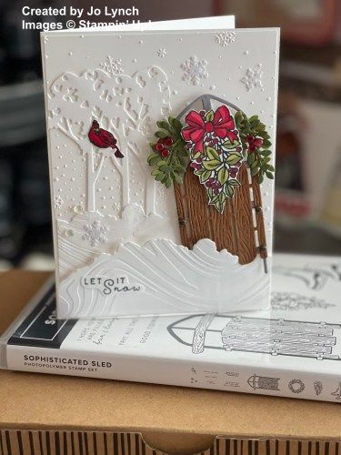 Christmas Sled, Stampin Up Project, Homemade Christmas Cards, Luge, Stampin Up Christmas Cards, Stampin Up Catalog, Live Today, Stampin Up Christmas, Christmas Cards To Make