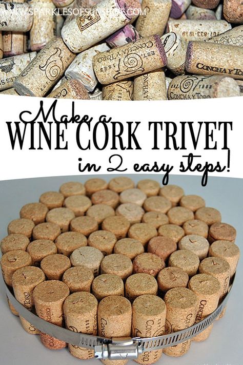 Thanksgiving Hostess Gifts, Wine Corker, Wine Cork Trivet, Wine Cork Coasters, Trivets Diy, Wine Cork Christmas Tree, Easy Diy Thanksgiving, Cork Christmas Trees, Hostess Gifts Thanksgiving