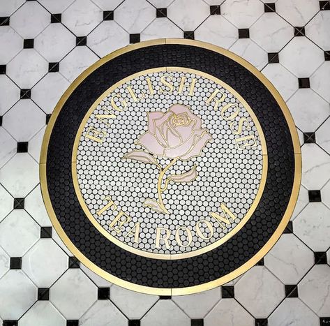 Tile Medallion Floor, Exterior Staircase, Monogram Tile, Tile Logo, Custom Mosaic Tile, Wall Medallion, Artisan Tile, Floor Medallion, Virtual Showroom