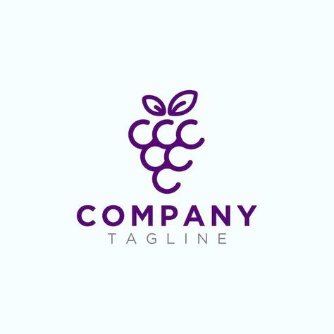 Premium Vector | Grape logo #brandingyourbusiness #brandingimage #homedecorlogo #artist Grape Logo Design, Uva Logo, Grape Logo, Identity Presentation, Logo Design Inspiration Graphics, Floral Branding, Minimalist Logo Branding, Grapes Wine, Organic Logo Design