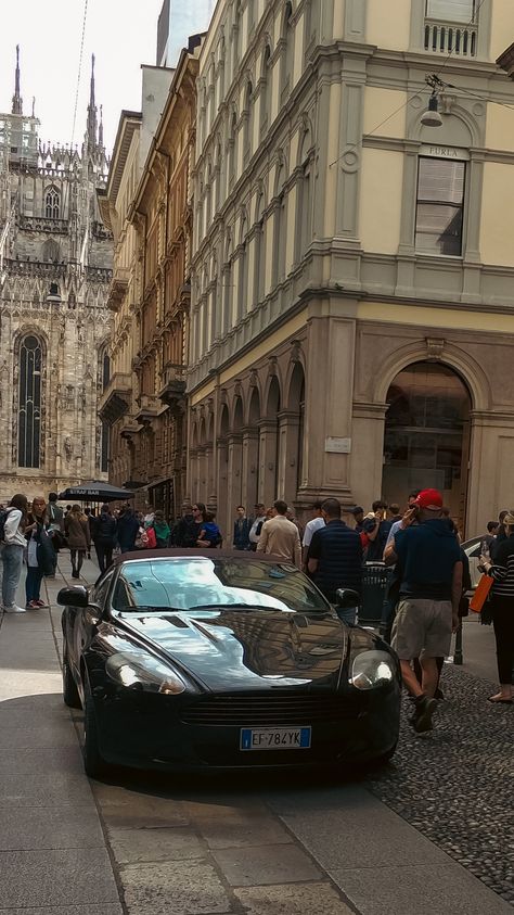 Aston Martin Aesthetic, Italy Old Money, Streets Of Italy, Aston Martin Dbr1, Aston Martin Db9, Cars Luxury, Street Racing Cars, Old Street, Car Mods