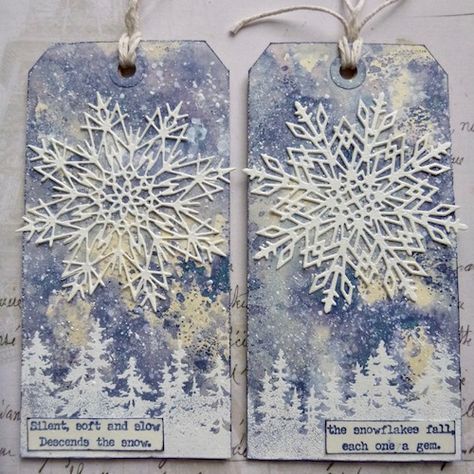 A Vintage Journey: Tag Friday Tags Ideas, Snowflake Cards, Tag Ideas, Holiday Planner, Christmas Paper Crafts, Holiday Tags, Christmas Tags, Cards Christmas, Winter Cards