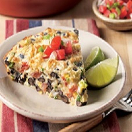 Mexican Quiche, Daisy Sour Cream, Veggie Quiche, Daisy Brand, Vegetarian Bake, Cottage Cheese Recipes, One Dish Dinners, Crustless Quiche, Quiche Recipes