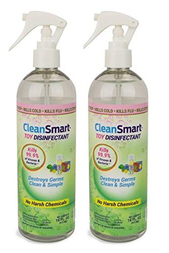 CleanSmart Toy Disinfectant Spray - No Rinse, No Wipe, Kills 99.9% of Germs, Bacteria, Viruses, Fungus, Mold, Leaves No Chemical Residue. 16oz, 2 Pk. Great for mouth toys! Disinfecting Spray, Saline Water, Disinfectant Spray, Balsamic Beef, Diy Sprays, Purple Wine, Hydrogen Peroxide, How To Make Homemade, Natural Cleaning Products