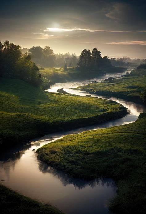 River Flow, Green Scenery, Water Pictures, Scenery Background, Spirituality Book, Spiritual Path, Self Help Book, True Nature, Character Aesthetic