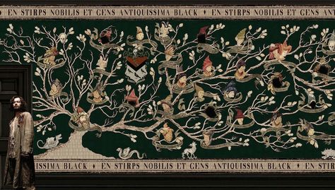 Black family tree Black Family Tree Wallpaper, Family Tree Wallpaper, Black Family Tree, Harry Potter Family Tree, Harry Potter Sirius, Tapestry Wallpaper, Rabastan Lestrange, Harry Potter Puzzle, Harry Potter Set