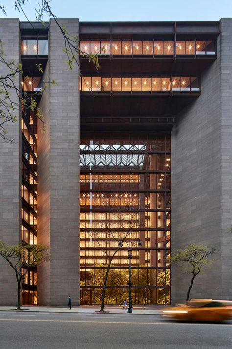 Eero Saarinen, Ford Foundation Building, Foundation Building, Atrium Design, Ford Foundation, Architectural Lighting Design, Masonry Work, Schematic Design, Container Architecture