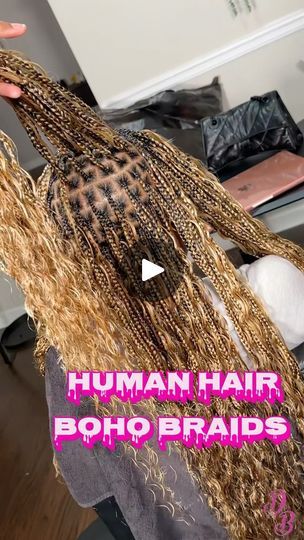 2.5K views · 7.5K reactions | THE MOST GORGEOUS BLONDE MIX 💛🧡🤎
Can Take Up To 8 1/2 Hrs & More❗️ Please Have A Free Day When Booking This Style ✨
~Client Provided Braiding Hair & Human Hair~
Human Hair Used: @sensationnel_hair  Braiding Hair Used: @outre_hair 
#knotlessbraidsatl #knotlessbraids #humanhairbraidsatl #humanhairbraids #humanhairgoddessbraids #designerbraids #deesbeauties #westindianbraiders #deesbeauties💋 #westindianhairbraider #westindianbraider #caribbeanbraiders #caribbeanbraider #bohoknotlessbraids #knotlessbohobraidsatl #atlhumanbohobraids #bohoknotlessbraidsatl #neatbraideratl | 🇦🇬 West Indian Braid Artist & MUA 🇩🇲 | deesbeauties · Book Your Appt Today Beauty!🩷 Blonde Boho Braids Black Women, Indian Braids, Outre Hair, Goddess Hair, Curly Crochet Hair Styles, Hair Braider, Blonde Braids, Goddess Hairstyles, Hair Braiding