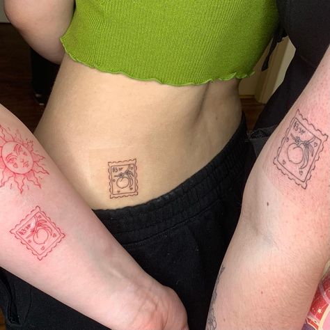 France Inspired Tattoo, Peach Stamp Tattoo, Peach Pit Tattoo, Georgia Peach Tattoo, Peaches Tattoo, Georgia Tattoo, Aa Tattoos, Peach Tattoo, Body Gems