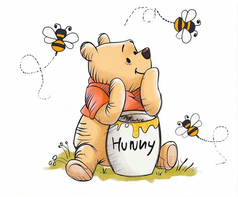 Door Sketch, Winnie The Pooh Tattoos, Winnie Poo, Png Bear, Kids Tshirt Designs, Winnie The Pooh Honey, Bear Png, Winnie The Pooh Pictures, Cute Winnie The Pooh