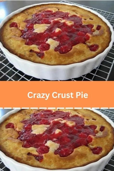 Crazy Crust Pie Pies Dessert, Easy Pies, Fruit Pie Filling, Impossible Pie, Peach Pie Filling, Peach Blueberry, Pie Pie, Refrigerated Pie Crust, Canned Fruit