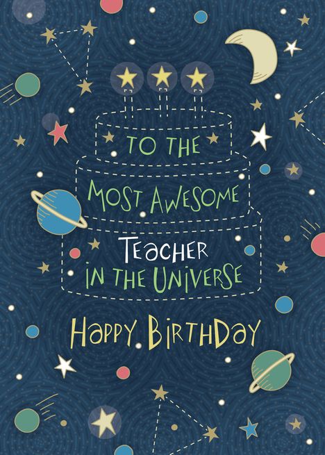 Happy Birthday Most Awesome Teacher in the Universe card #Ad , #sponsored, #Awesome, #Birthday, #Happy, #card Happy Birthday Teacher Wishes, Uncle Happy Birthday, Cellphone Samsung, Happy Birthday Chalkboard, Birthday Wishes For Uncle, Happy Birthday Teacher, Birthday Wishes For Teacher, Teacher Birthday Card, Uncle Quotes