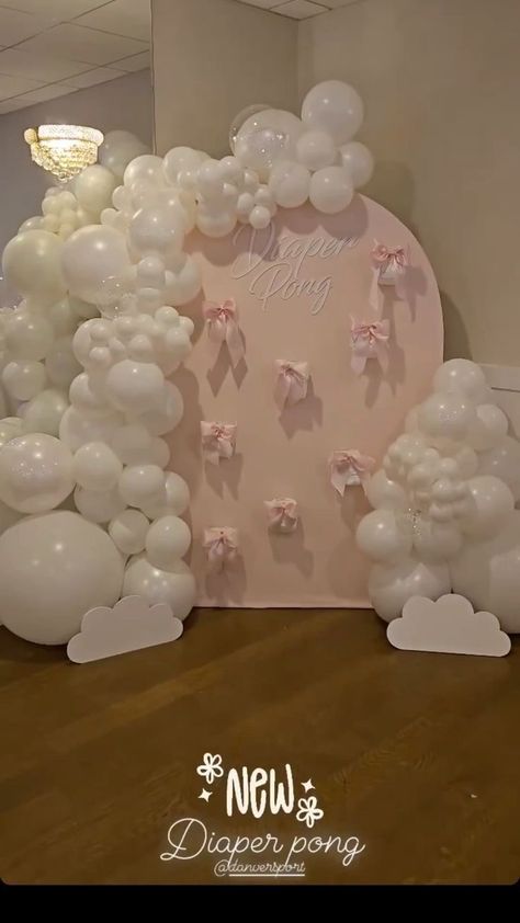 Onederful Party Ideas, Pink And White Birthday Party Ideas Decoration, Coquette Birthday Backdrop, Coquette Decorations Party, Coquette Birthday Decorations, Coquette Decoration Birthday, Coquette Birthday Party Decorations, Coquette Sweet 16, Quince Decorations Pink