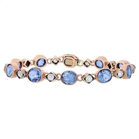 Fabergé Sapphire And Diamond Bracelet Jewelry Atelier, Unique Color Palette, 1870s Fashion, Retro Bracelet, Rings Luxury, Art Deco Bracelet, Historical Jewellery, Antique Bracelets, Imperial Russia