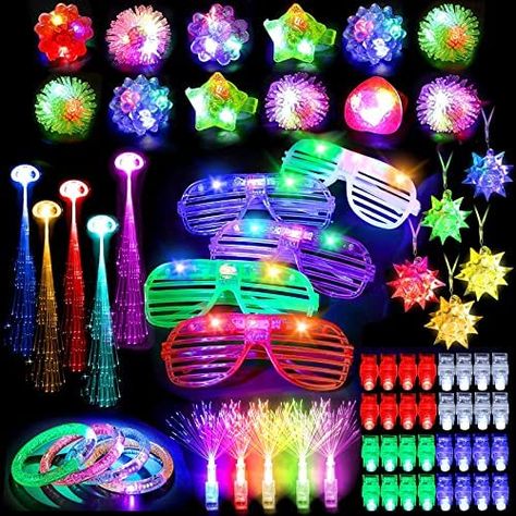 Light Up Toys, Adult Birthday Party Favors, Neon Party Supplies, Glow In The Dark Party, Glow Party Supplies, Dark Party, Finger Lights, Minecraft Party, Glow Party