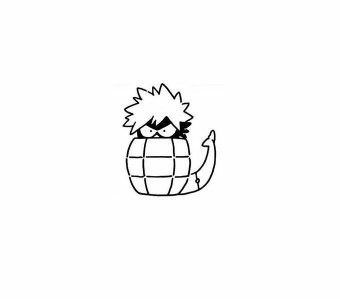 Mad Pomeranian, Bakugo Tattoo Ideas, Mha Doodles, My Hero Academia Tattoo, Doodle Doodle, Petit Tattoo, Small Doodle, Simple Anime, Doodle Tattoo