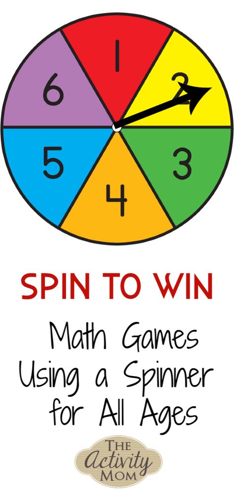 Math Games using a spinner for all ages #math #spinner #addition #subtraction #multiplication #division #fractions #probability #graphing #kids Probability Games, Probability Lessons, Probability Activities, Division Fractions, Antonyms Worksheet, Division Activities, Spinner Games, Subtraction Games, Play Therapy Techniques