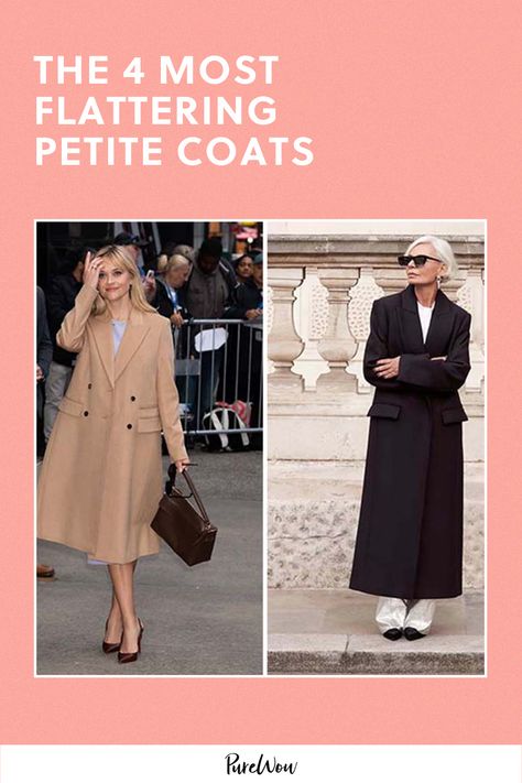 Petite Winter Coats, Wool Trench Coat Women, Petite Celebrities, Petite Coats, Petite Bloggers, Edgy Leather Jacket, Outfit Petite, Winter Coat Outfits, Best Winter Coats