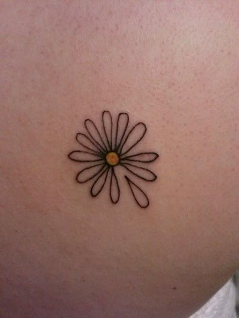 Tattoos iv planned - 14 - Looking For Alaska Daisy. Cool Daisy Tattoos, Daisy Falling Petal Tattoo, Looking For Alaska Daisy, I Go To Seek A Great Perhaps Tattoo, Daisy And Semicolon Tattoo, Looking For Alaska Tattoo Ideas, Flower With Petals Falling Tattoo, John Green Tattoo, Falling Petals Tattoo