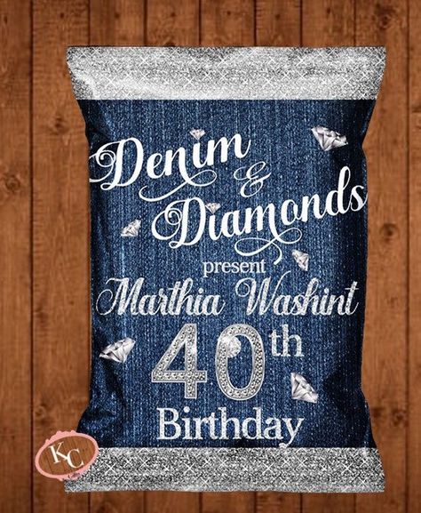 Denim Diamonds Theme Outfit, Denim Decorations, Denim And Diamonds Party, Denim Baby Shower, Diamond Printable, Diamond Theme Party, Diamonds And Denim Party, Denim And Pearls, Diamond Theme