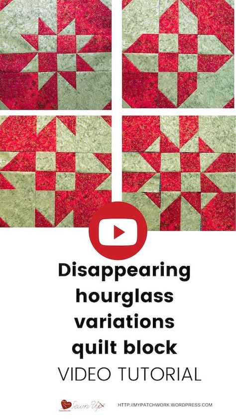 Disappearing Half Square Triangle Block, Disappearing Hourglass Quilt Block, Disappearing Quilt Blocks, Disappearing Pinwheel, Disappearing Hourglass, Disappearing Blocks, Missouri Star Quilt Tutorials, Half Square Triangle Quilts Pattern, Quilting Board