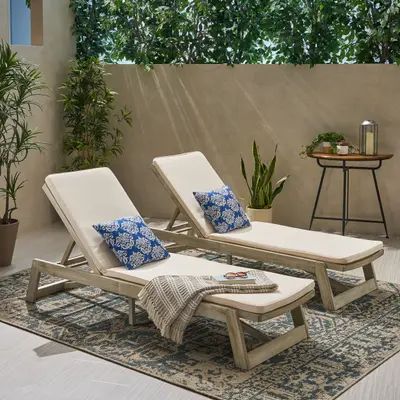 Buy Outdoor Chaise Lounges Online at Overstock | Our Best Patio Furniture Deals Wood Chaise Lounge, Pool Patio Furniture, Pool Chaise Lounge, Pool Chaise, Pool Lounge Chairs, Outdoor Deck Furniture, Outdoor Chaise Lounge Chair, Chaise Lounger, Patio Chaise Lounge