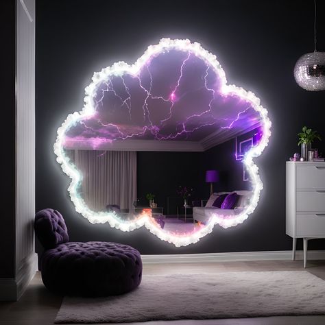 Lightning Storm Cloud Mirror Cloud Mirror, Cloud Wall, Lightning Strike, Lightning Storm, Lightning Strikes, Storm Clouds, The Wall, Light Up, Mirror